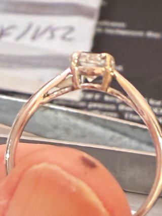 Anillo Oro 18k 0.72 Ct Diamante Natural