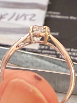 Anillo Oro 18k 0.72 Ct Diamante Natural