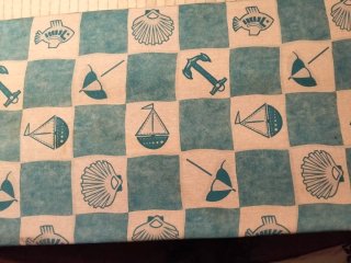 Tabla de planchar con diseño náutico