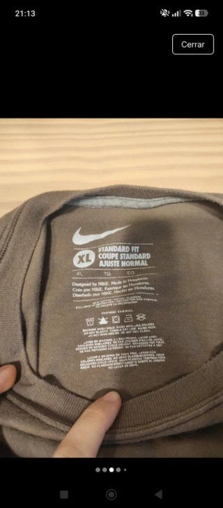 Camiseta Nike Marrón Lisa