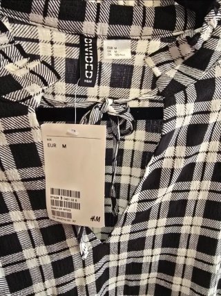 Vestido H&M Mujer Talla M Cuadros