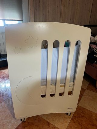 Cuna de madera para bebé 120x60