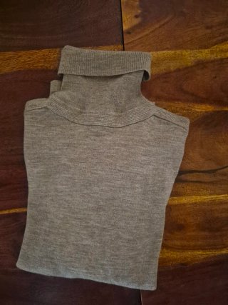 Jersey cuello alto IKKS beige talla única