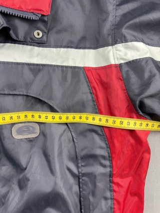 Giacca a vento vintage Brugi grigio/rossa