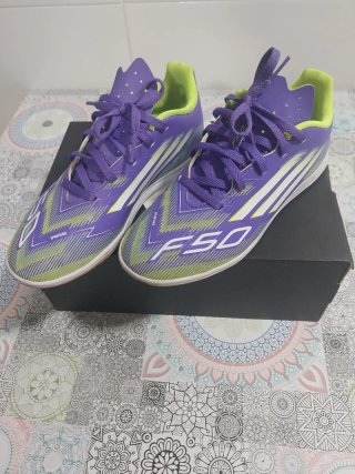 Zapatillas Fútbol Adidas F50 Morado Talla 36