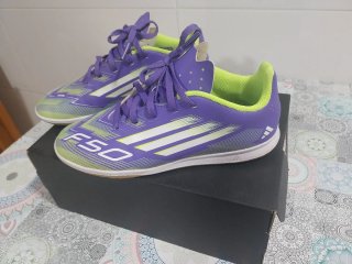 Zapatillas Fútbol Adidas F50 Morado Talla 36