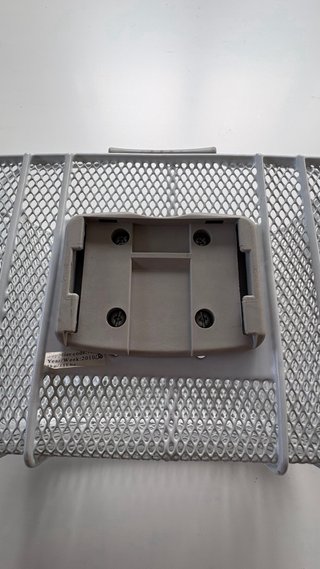 Cesta B'twin metálica blanca bicicleta