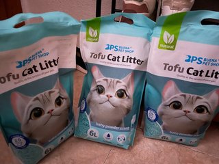 Arena de Tofu para Gato Buena Pet Shop