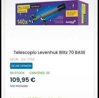 Telescopio Blitz 70x700 AZ