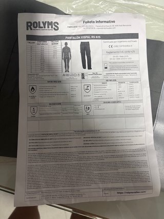 Pantalones de trabajo ROLYMS grises -ignífugos