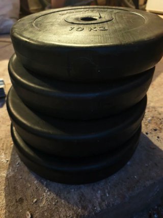 4 Discos de Pesas 10kg (40kg en total)