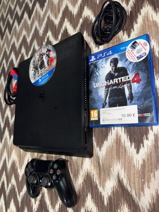 PS4 Slim 1TB + 2 juegos + mando