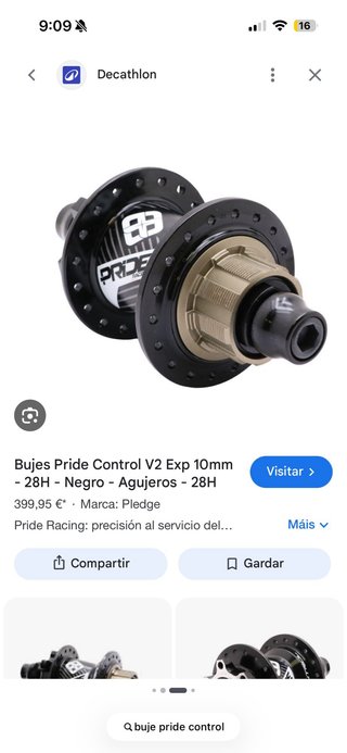 Rueda BMX Race pride control 36H