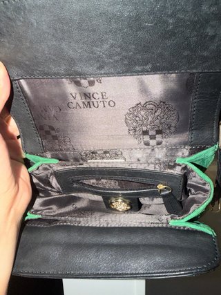 Bolso Vince Camuto Verde y Dorado