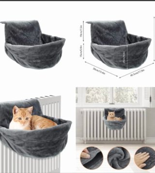 Cama Hamaca para Gatos Gris