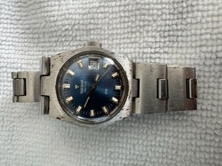 Tissot PR 516 Orologio LADY Blu Argento
