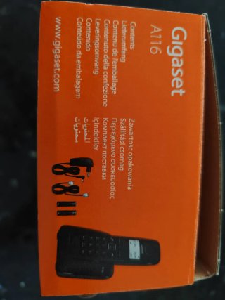 Teléfono Inalámbrico Gigaset A116 Negro