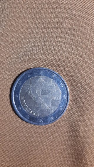Moneda 2 Euros Croacia 2023 Mapa