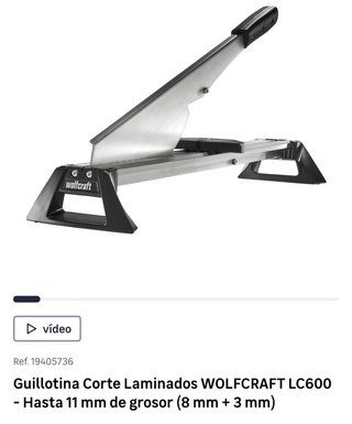 Guillotina Corte Laminados WOLF LC600
