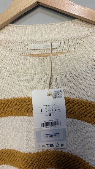 Jersey Zara Rayas Talla Única