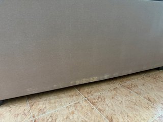 Sofá chaise longue beige tela