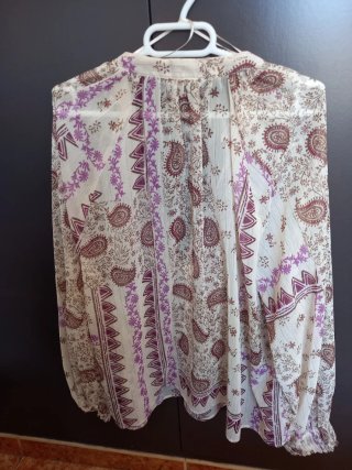 Blusa estampada talla única