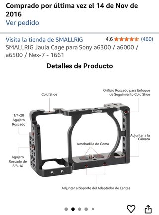 Jaula SmallRig Sony A6000/A6300/A6500