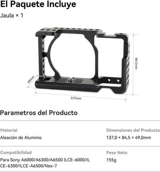 Jaula SmallRig Sony A6000/A6300/A6500