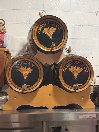 Barril de conserva Amontillado, Cream, Oloroso