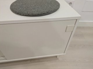 Mueble Zapatero Blanco con Puertas Correderas