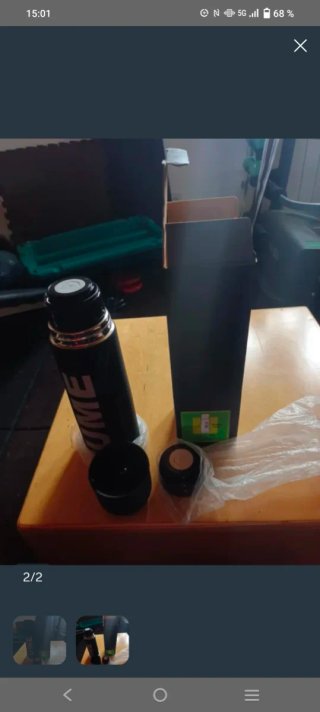 Termo de café negro