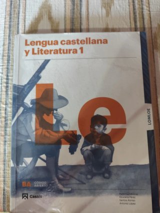 Libro de Lengua Castellana 1 de Bachillerato.