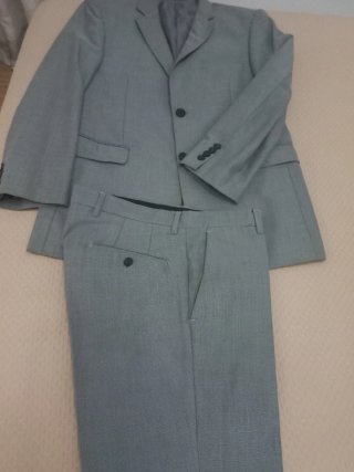 Traje de chaqueta gris Talla S