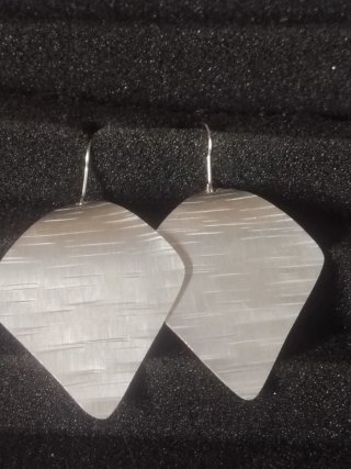Pendientes vintage de aluminio