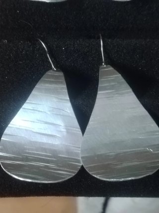 Pendientes vintage de aluminio