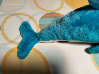Peluche Delfín Azul Suave