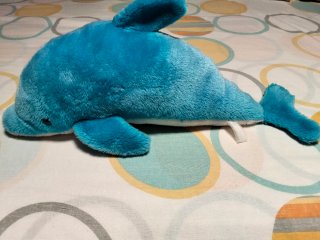 Peluche Delfín Azul Suave