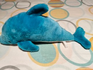 Peluche Delfín Azul Suave