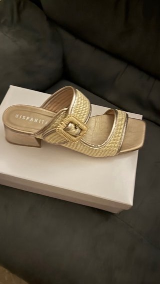 Sandalias Hispanitas ,tacón usado 1 vez ,horas