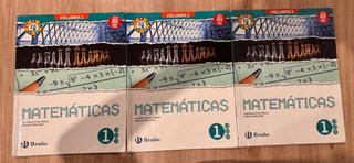 Matemáticas 1 ESO 3 volúmenes Proyecto 5 etapas