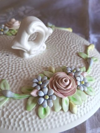 Porta cioccolatini Capodimonte vintage