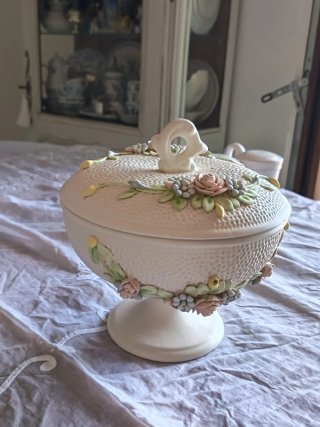Porta cioccolatini Capodimonte vintage