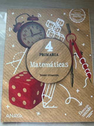 Libro de texto de 4 de primaria dé Matemáticas