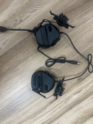 Auriculares Tácticos Airsoft Negros