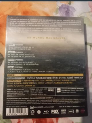 (Sin Abrir) 5 Blu-ray The Walking Dead - 6ª Tempor