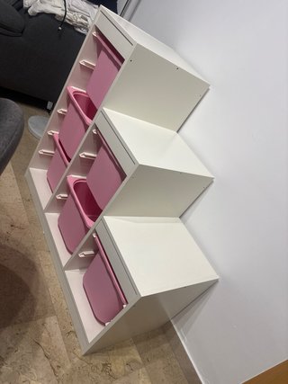 Estantería Escalera Infantil Rosa