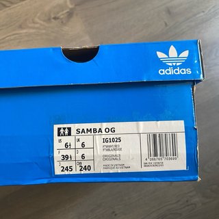 Adidas Samba OG Blancas Rojas Talla 39