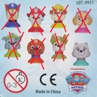 Muñecos patrulla canina "cuños"
