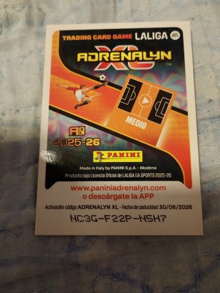 Cartas Repetidas Adrenalyn 2025-26