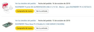 Raspberry Pi 4 4GB Modelo B con disipador